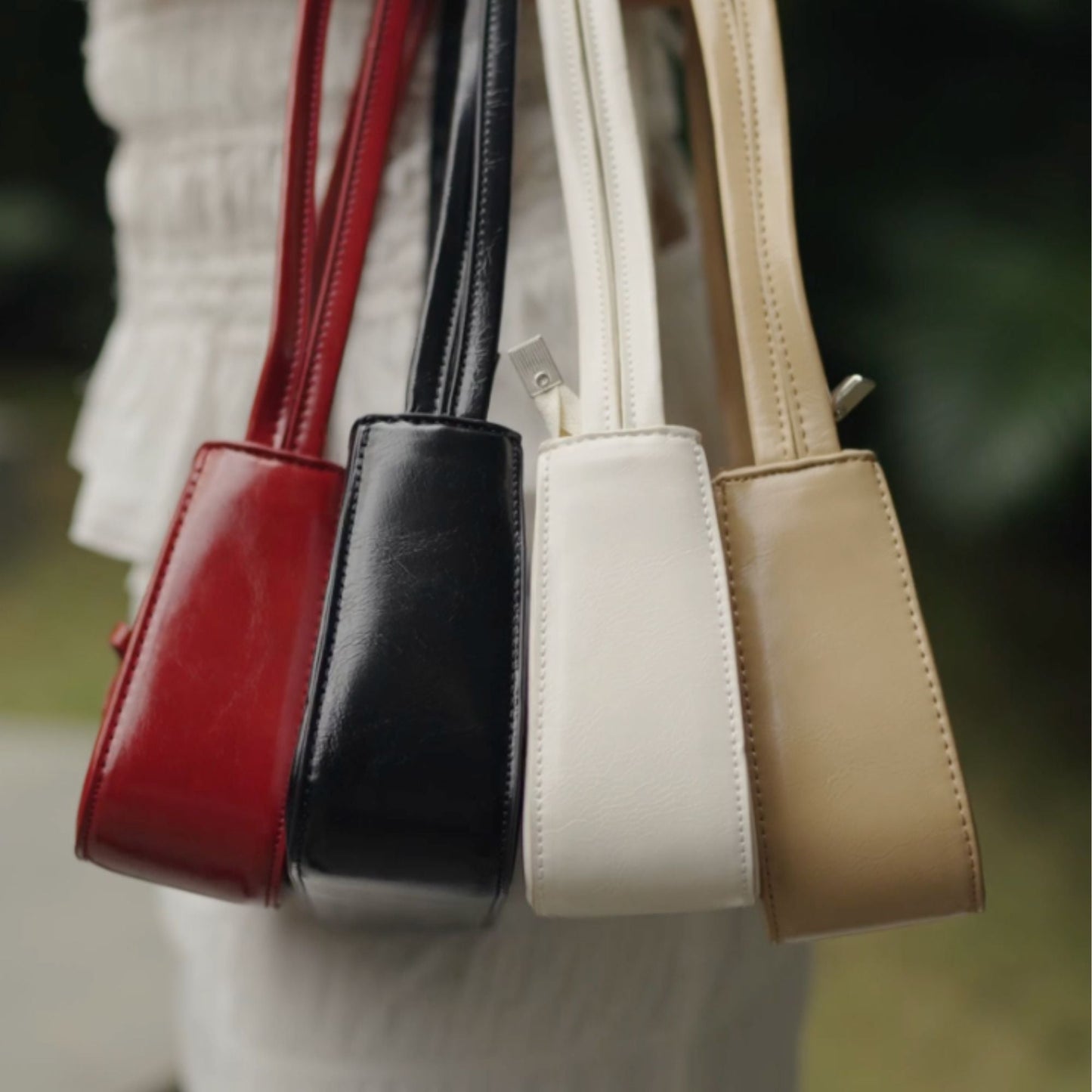 Borsa Cherrie Bow rossa