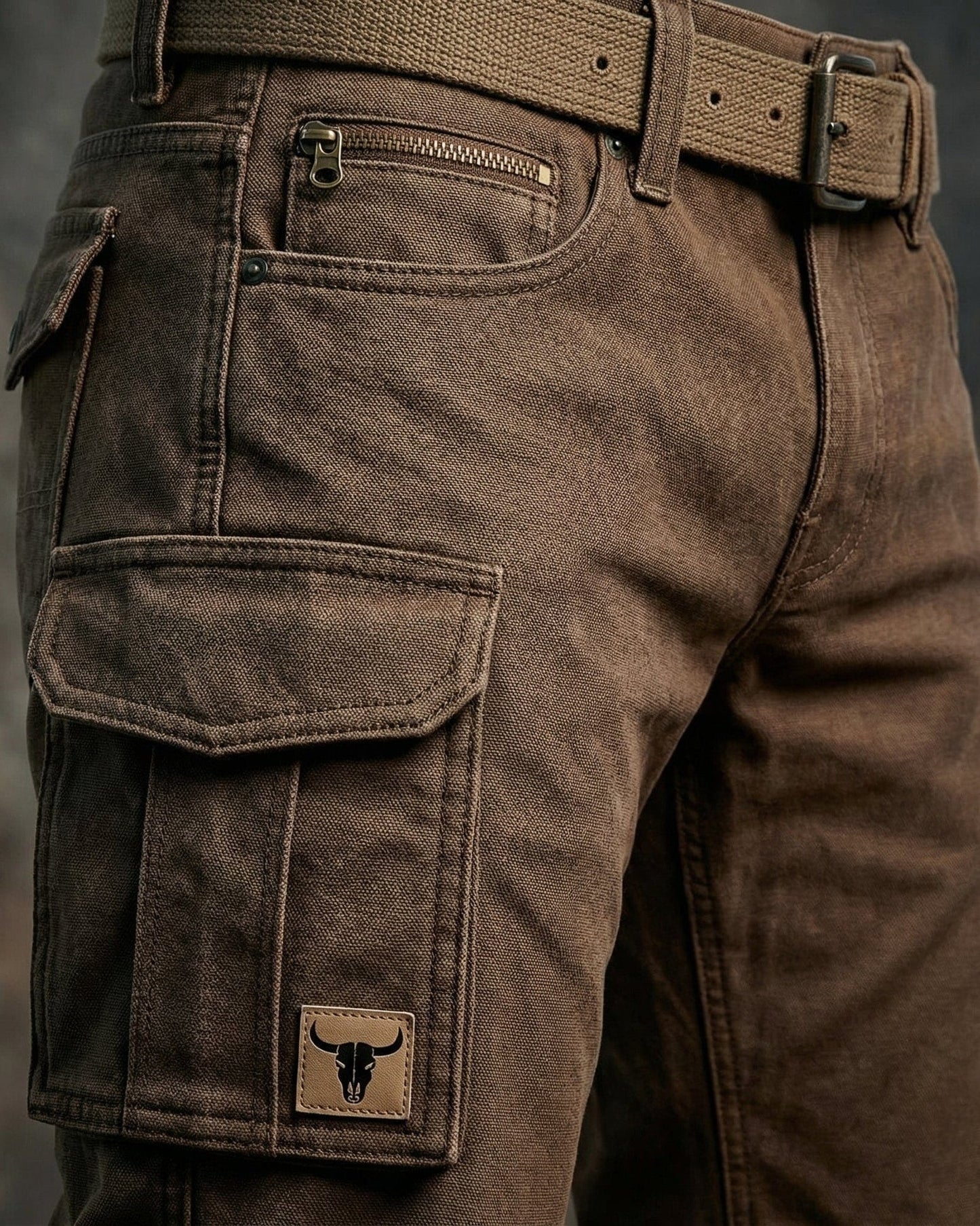 Ruben - Pantaloni Utilitari da Uomo con Diverse Tasche e Cuciture Rinforzate