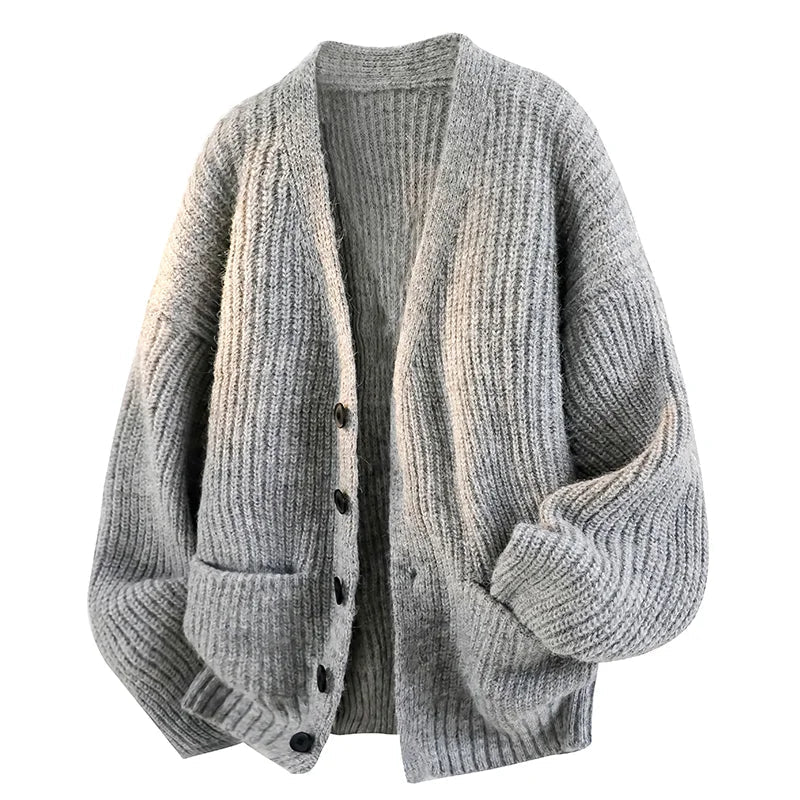 Giovanni - Cardigan da Uomo con Scollo a V e Vestibilità Morbida