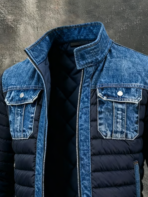 Giacca ibrida in denim trapuntato Yegor