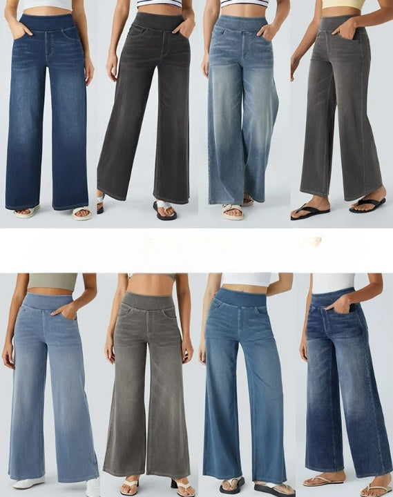 Laia | Jeans a vita alta da donna a gamba larga