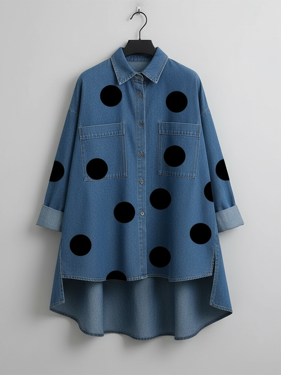 Vittoria - Camicia Oversize a Pois