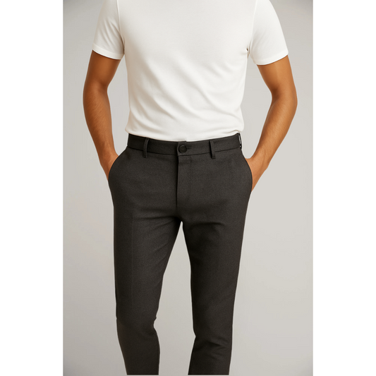 Rodrigo - Pantaloni Chinos da Uomo con Vita Media, Taglio Slim