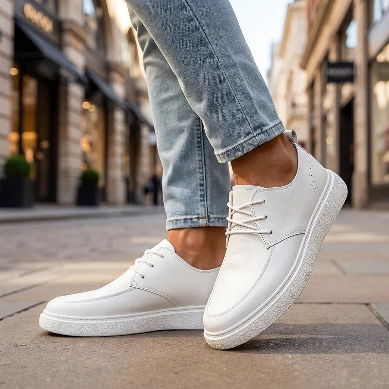 ZP15 - Scarpe da ginnastica in pelle bicolore