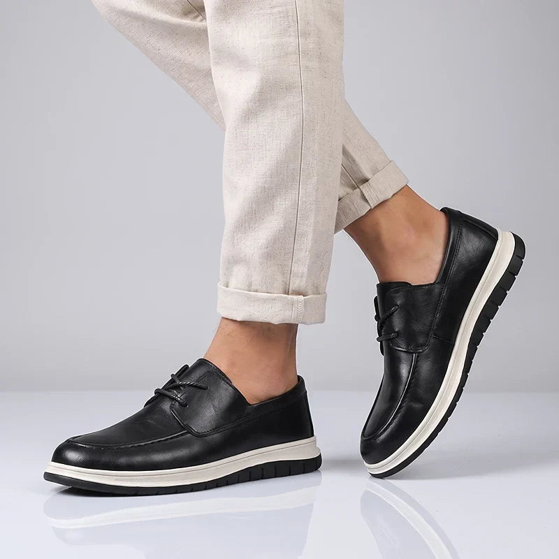 ZP14 - Sneakers in pelle tono terra