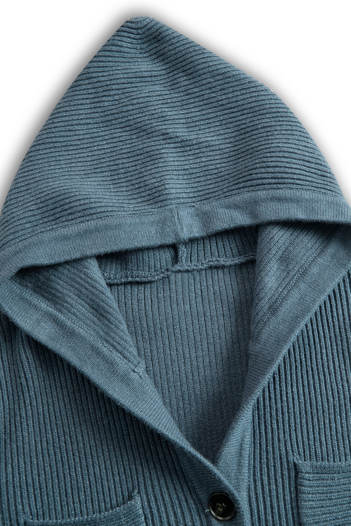 Abito lungo in maglia aderente con cappuccio da donna