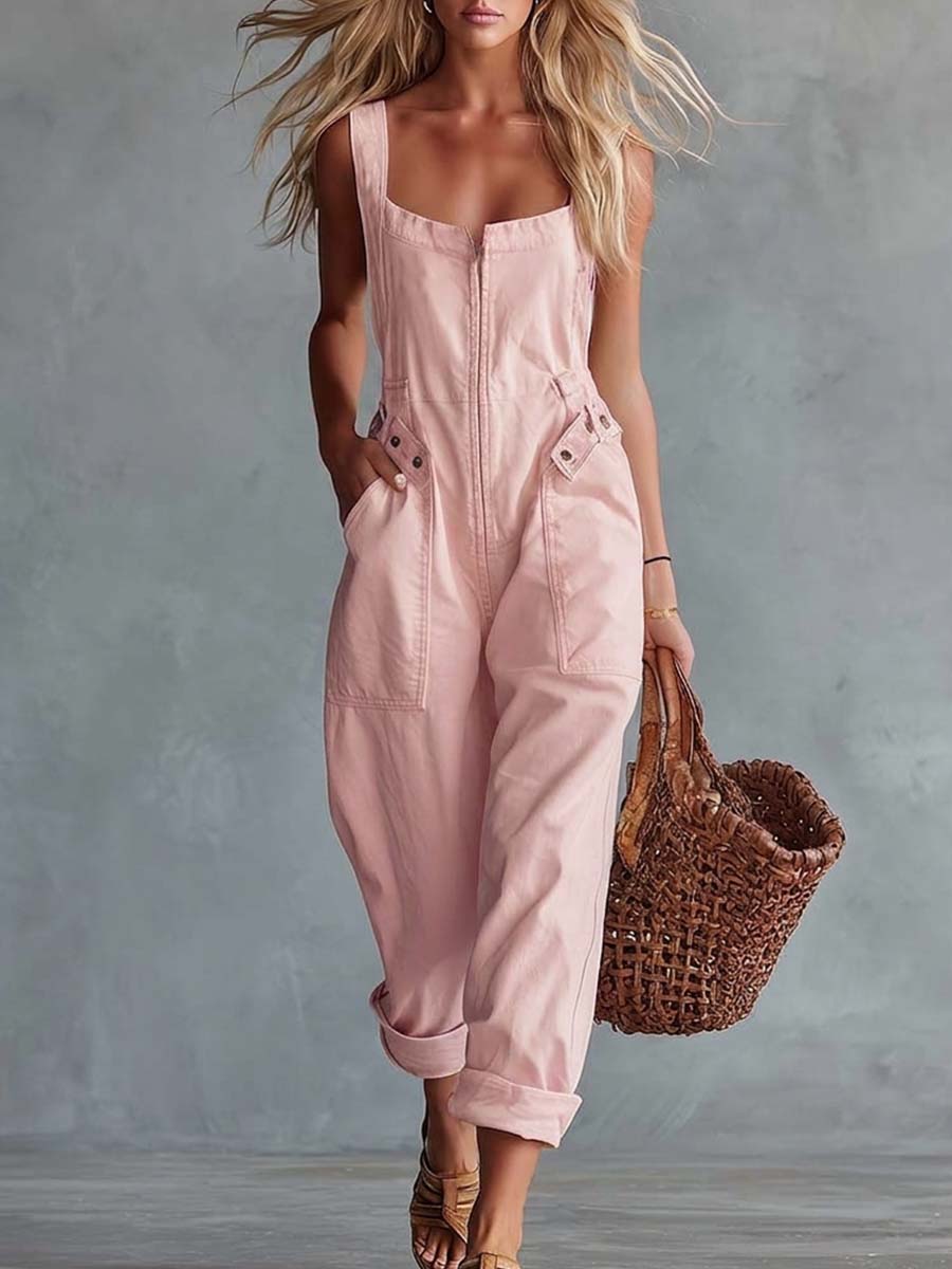 Lorea - Tuta in denim dallo stile casual retrò