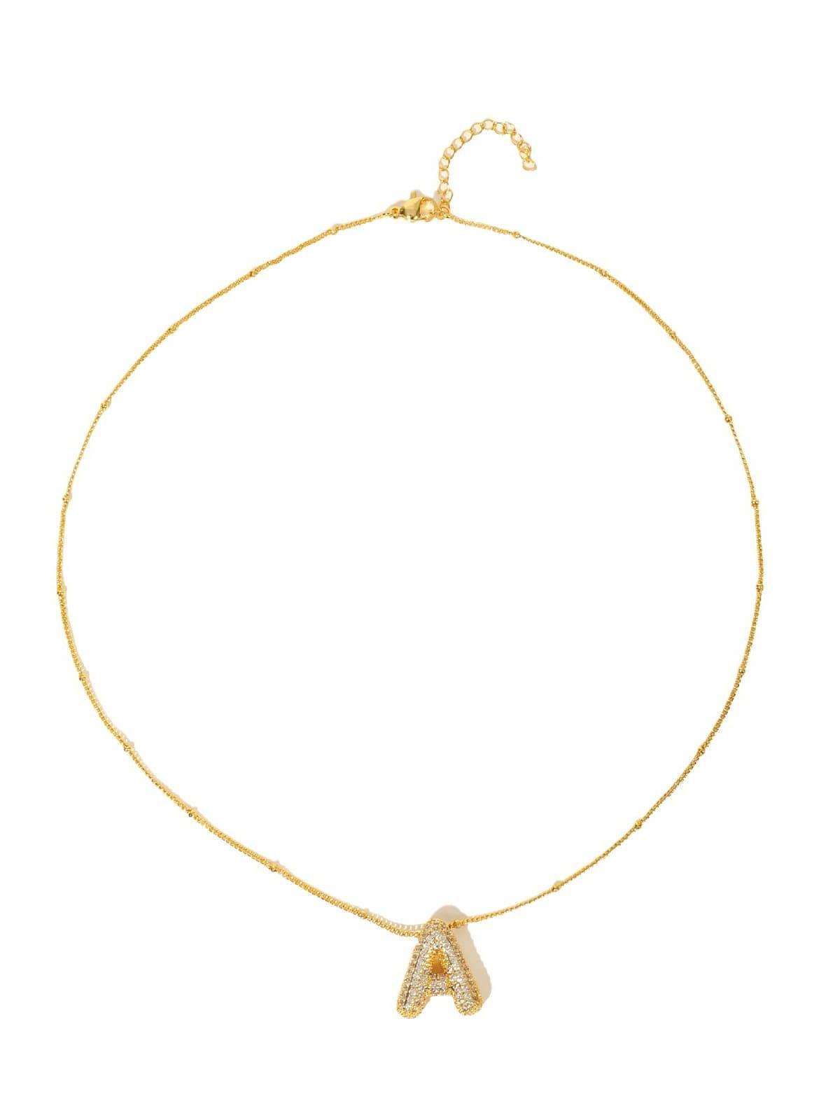 Collana con iniziale a bolle Pavl