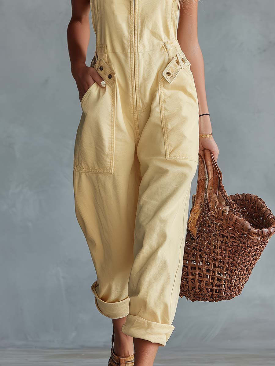 Lorea - Tuta in denim dallo stile casual retrò