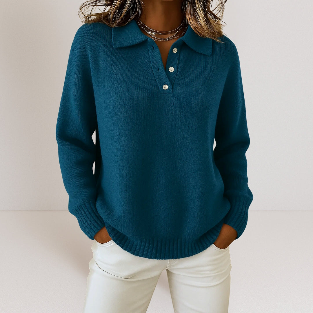 Olivia™ | Maglione in maglia morbida con collo