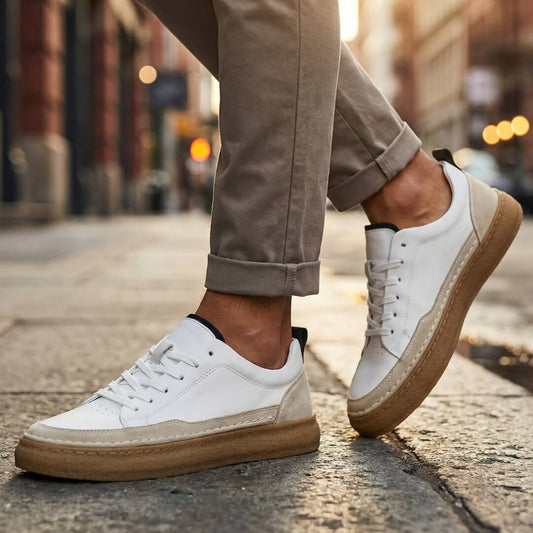 ZP02 - Sneakers in Pelle Cucite a Mano