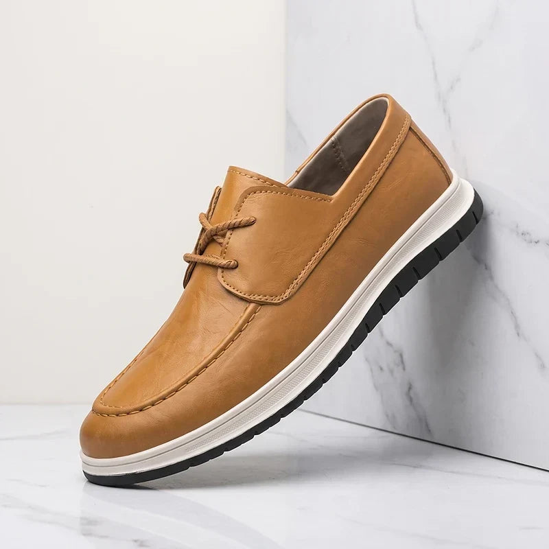 ZP14 - Sneakers in pelle tono terra
