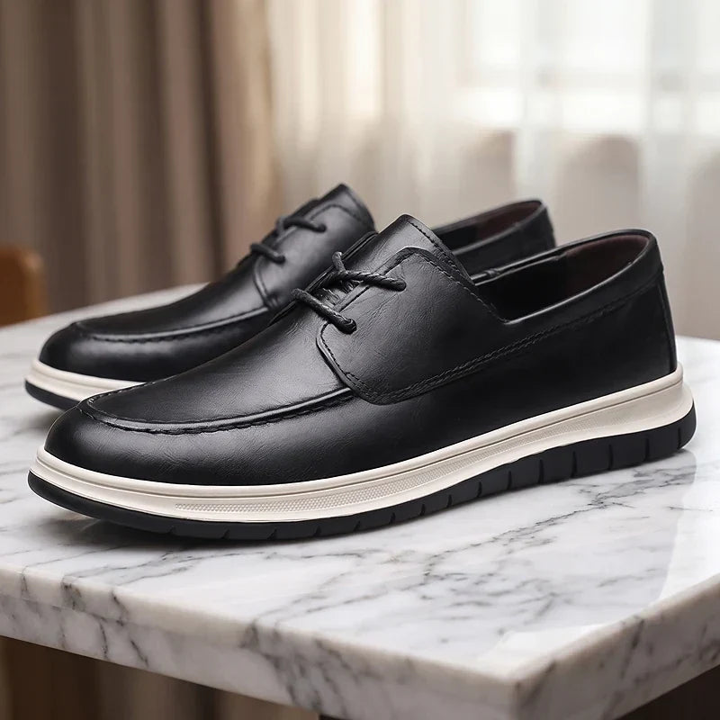 ZP14 - Sneakers in pelle tono terra