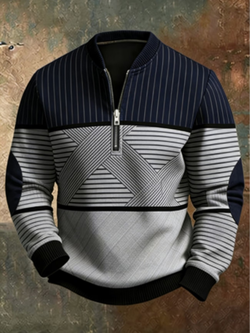 Andrea - Maglione da Uomo con Mezza Zip