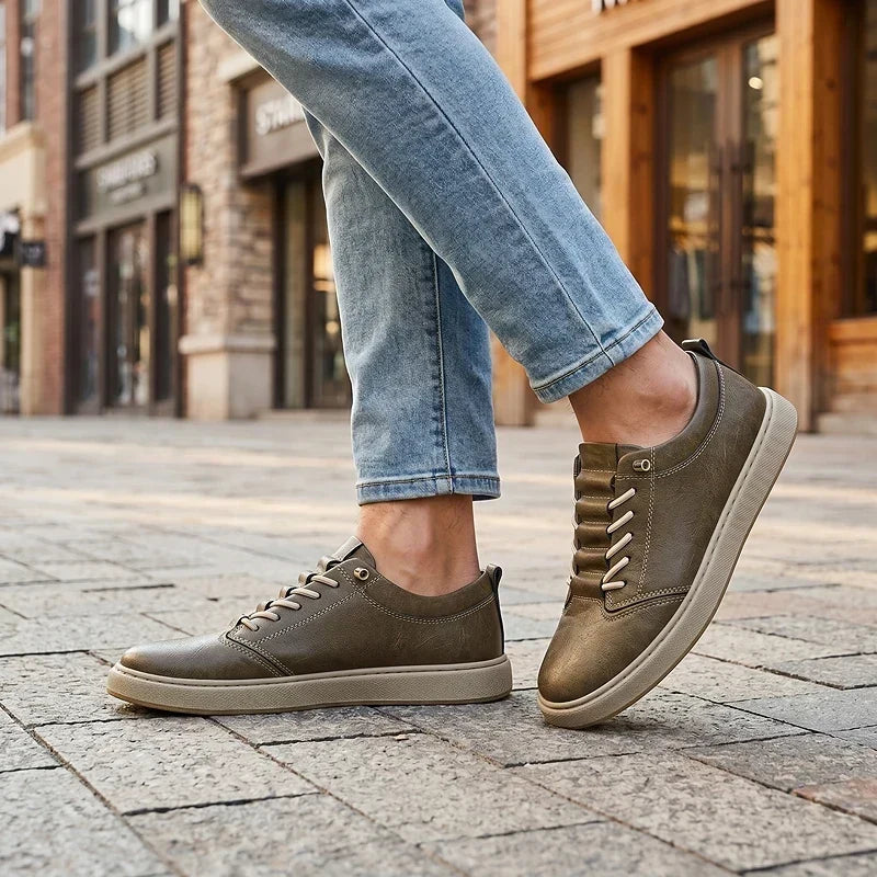 ZP09 - Scarpe da ginnastica in pelle sartoriali