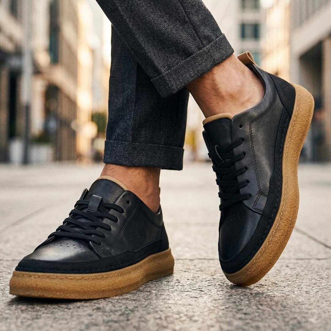 ZP02 - Sneakers in Pelle Cucite a Mano
