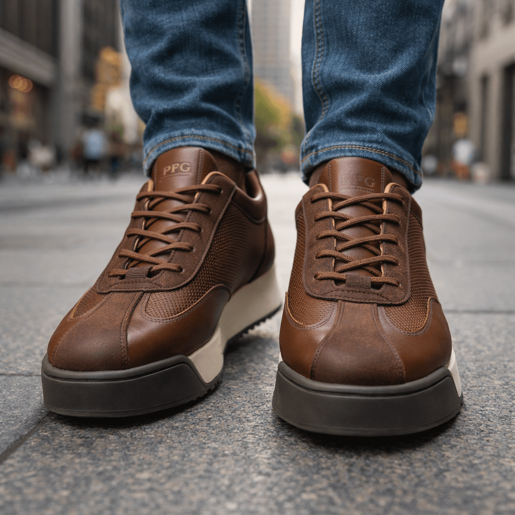 ZP05 - Scarpe da ginnastica in pelle casual