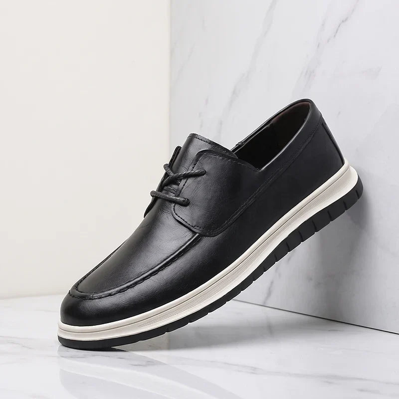 ZP14 - Sneakers in pelle tono terra