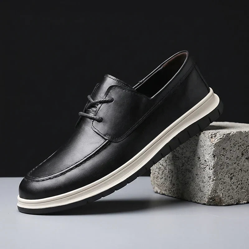 ZP14 - Sneakers in pelle tono terra