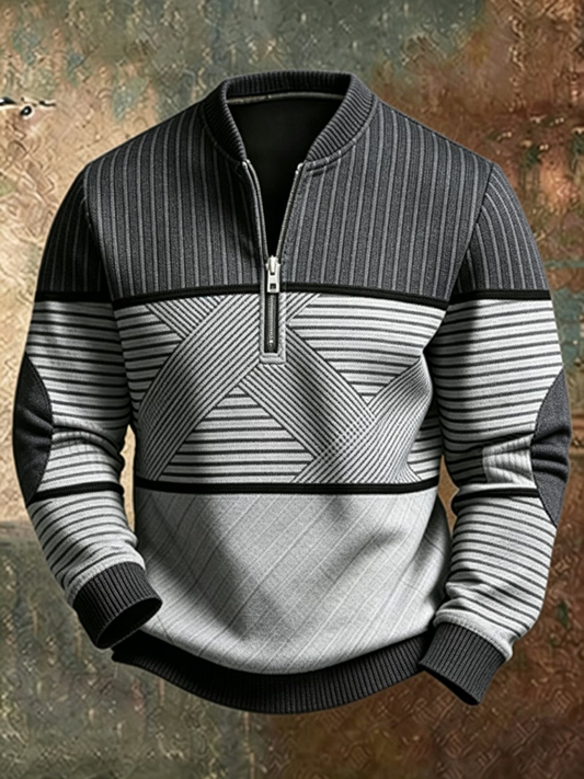 Andrea - Maglione da Uomo con Mezza Zip