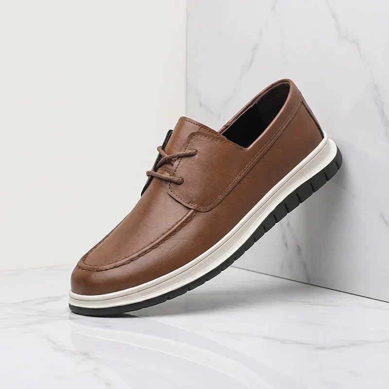 ZP14 - Sneakers in pelle tono terra