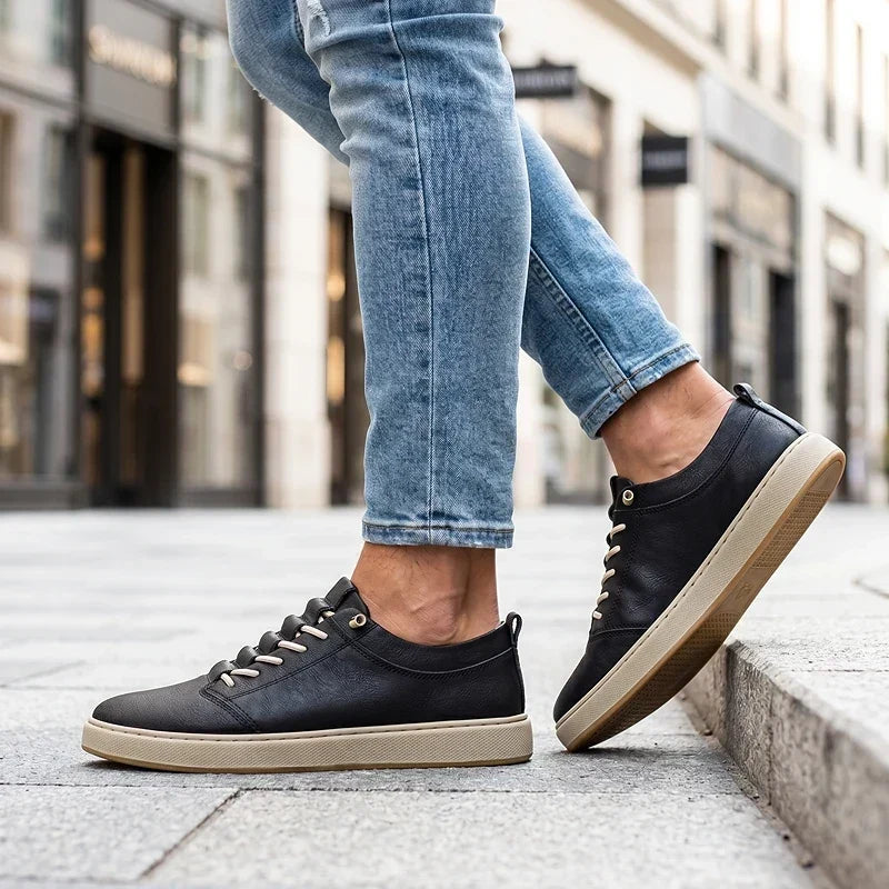 ZP09 - Scarpe da ginnastica in pelle sartoriali