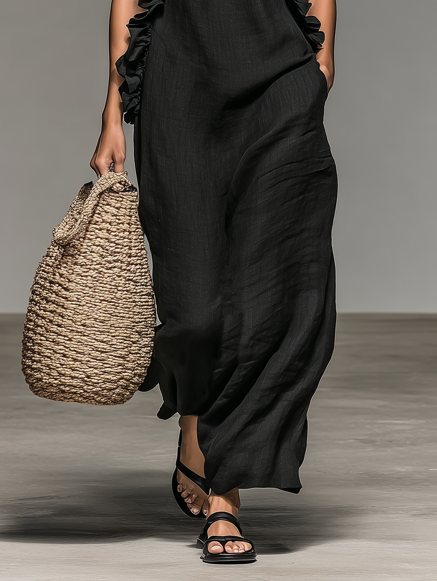Ainara - Vestito Lungo con Tasche