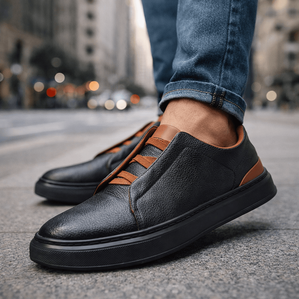 ZP11 - Scarpe da ginnastica in pelle urbane
