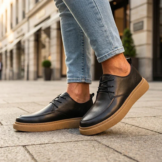 ZP15 - Scarpe da ginnastica in pelle bicolore