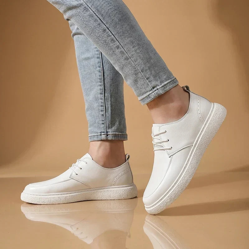 ZP15 - Scarpe da ginnastica in pelle bicolore