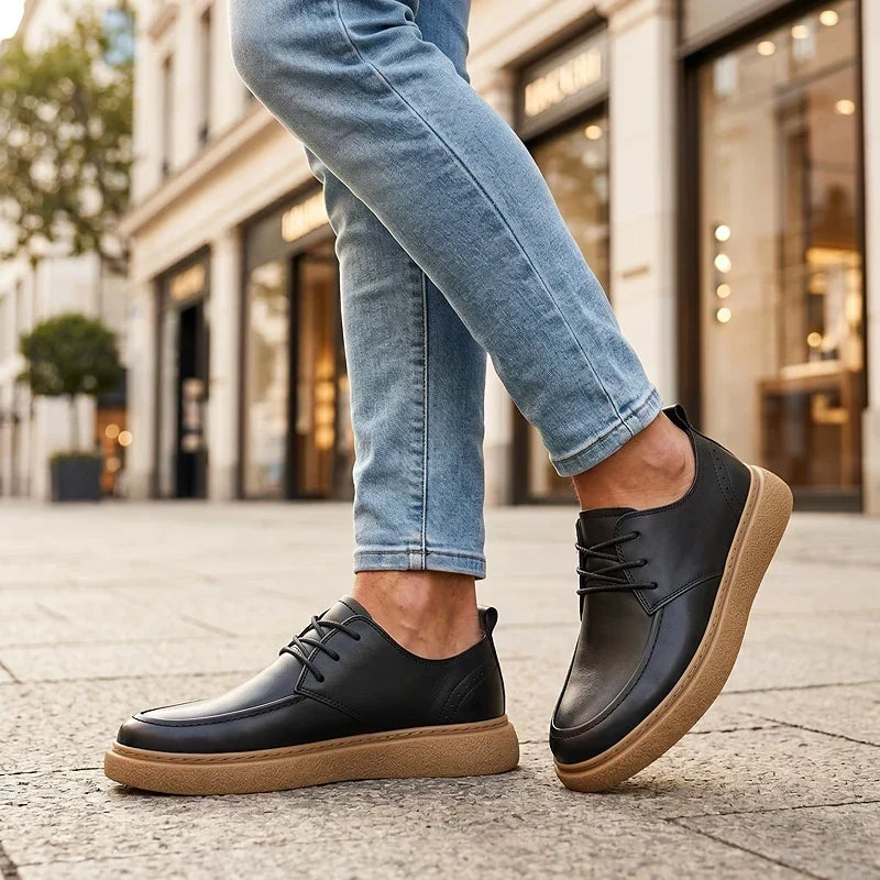 ZP15 - Scarpe da ginnastica in pelle bicolore