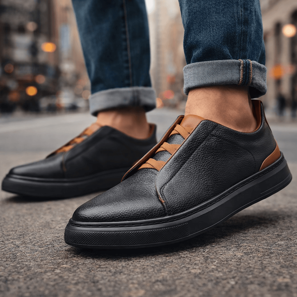ZP11 - Scarpe da ginnastica in pelle urbane