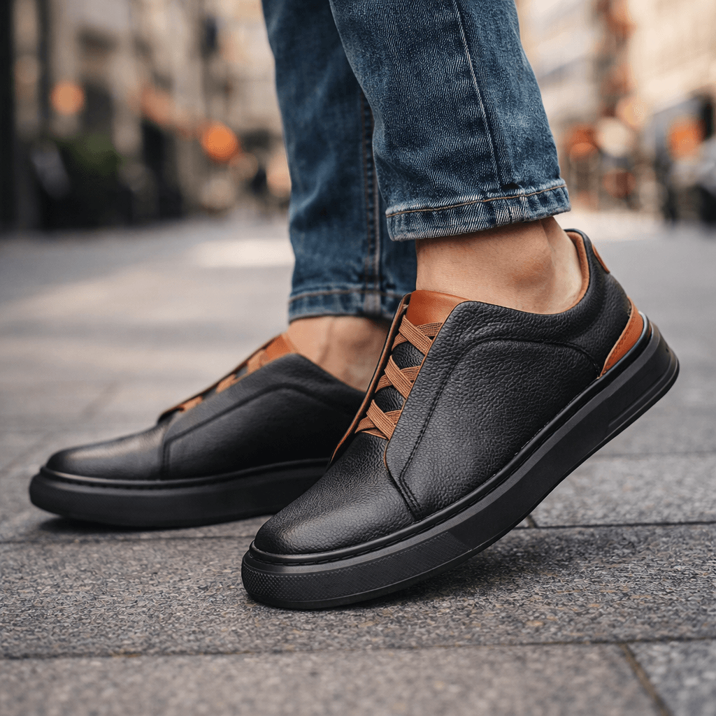 ZP11 - Scarpe da ginnastica in pelle urbane