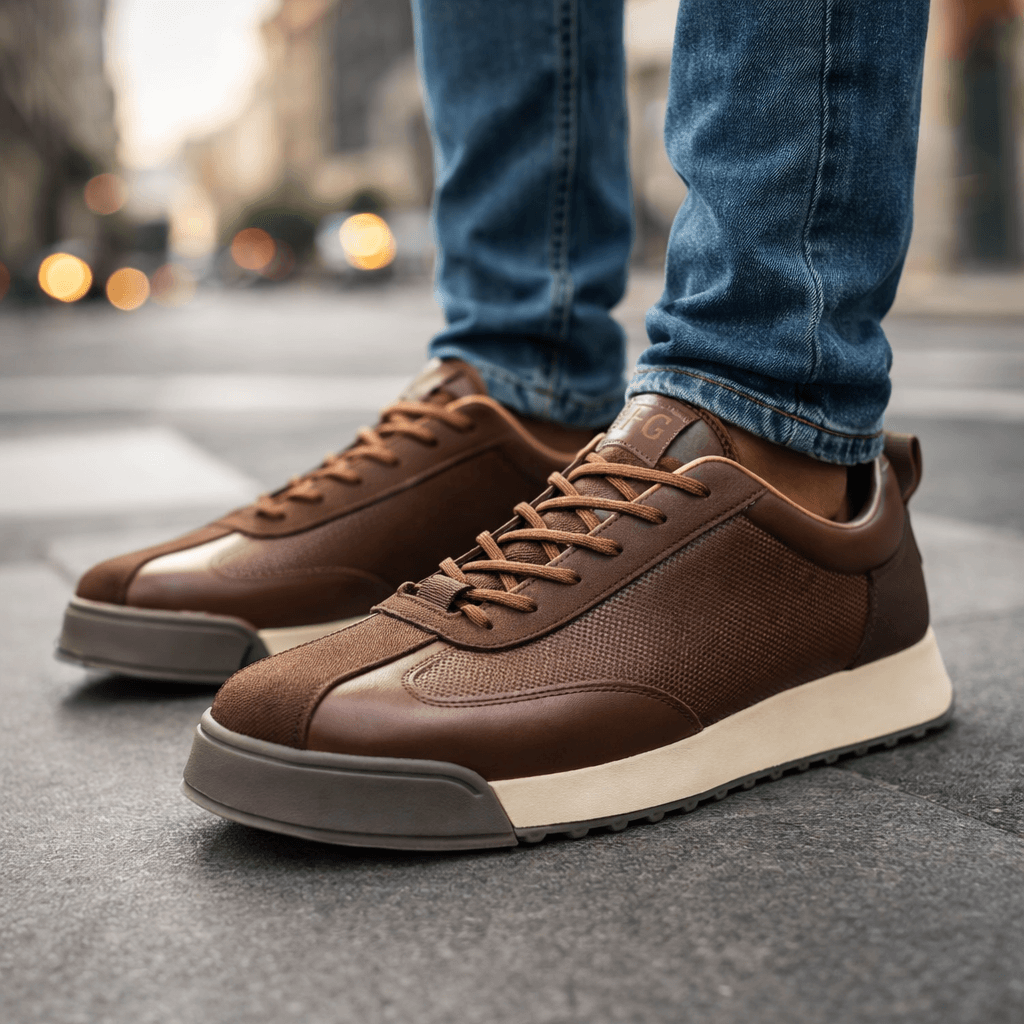 ZP05 - Scarpe da ginnastica in pelle casual