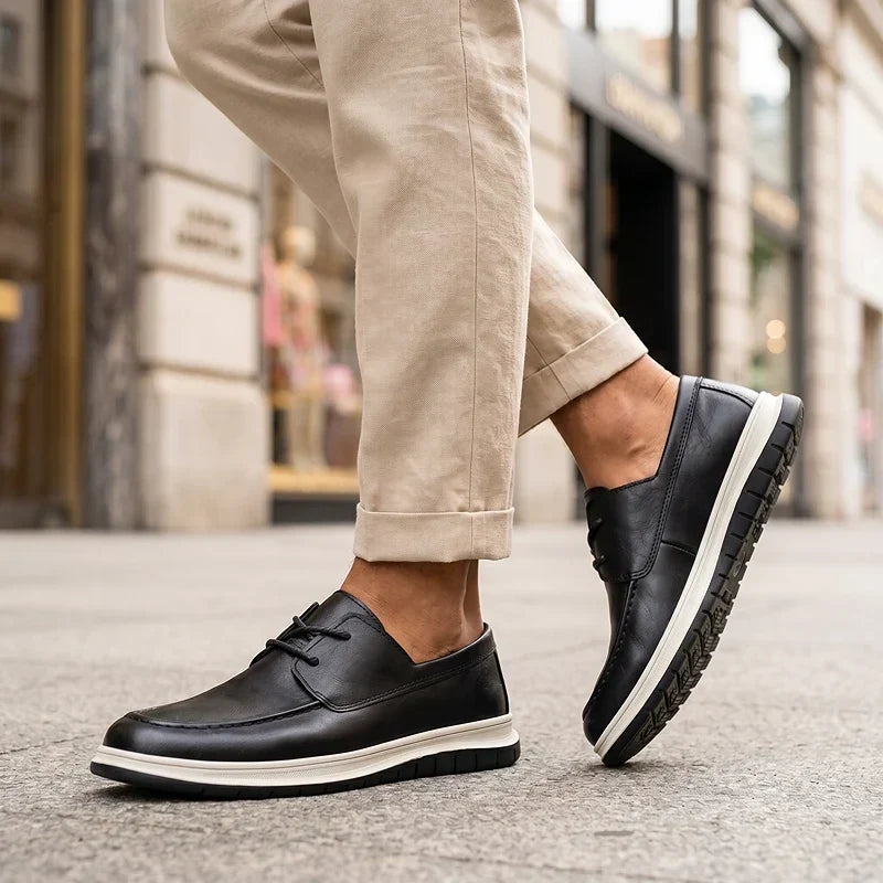 ZP14 - Sneakers in pelle tono terra