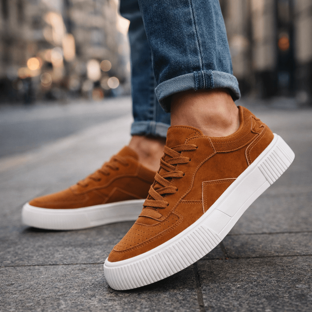 ZP10 - Scarpe da ginnastica in camoscio multicolore