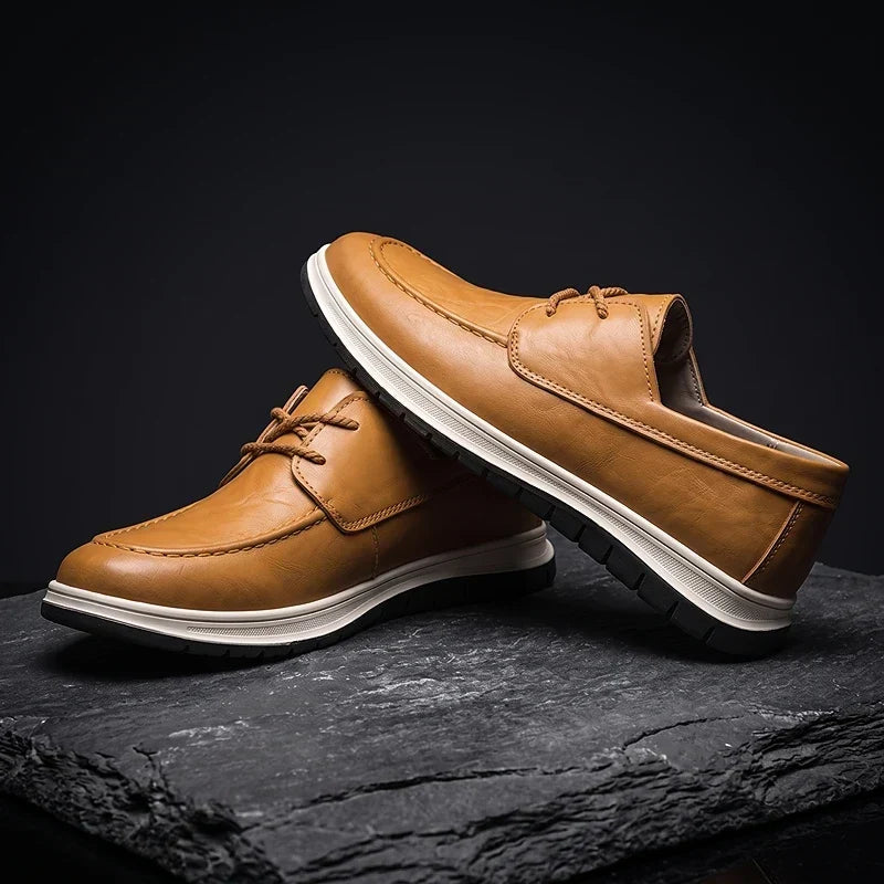 ZP14 - Sneakers in pelle tono terra