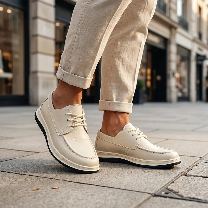 ZP14 - Sneakers in pelle tono terra