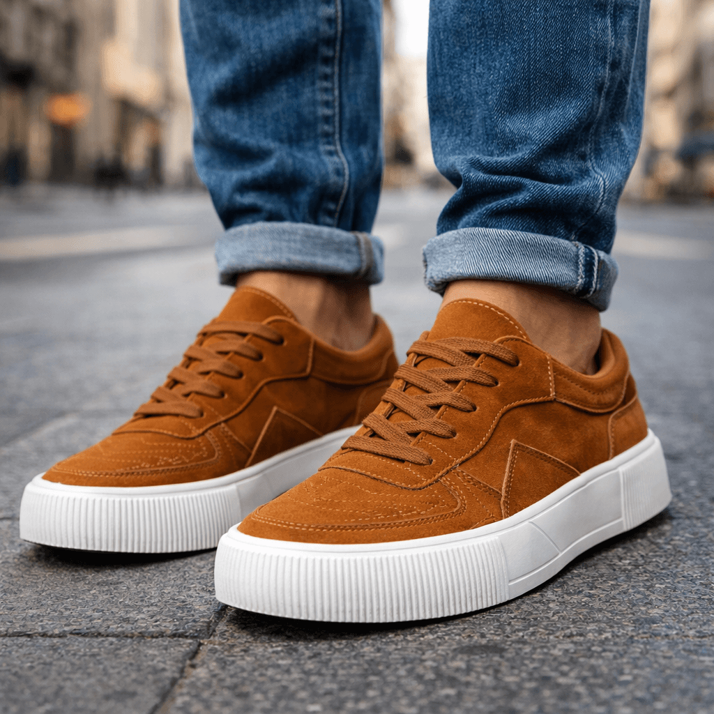 ZP10 - Scarpe da ginnastica in camoscio multicolore