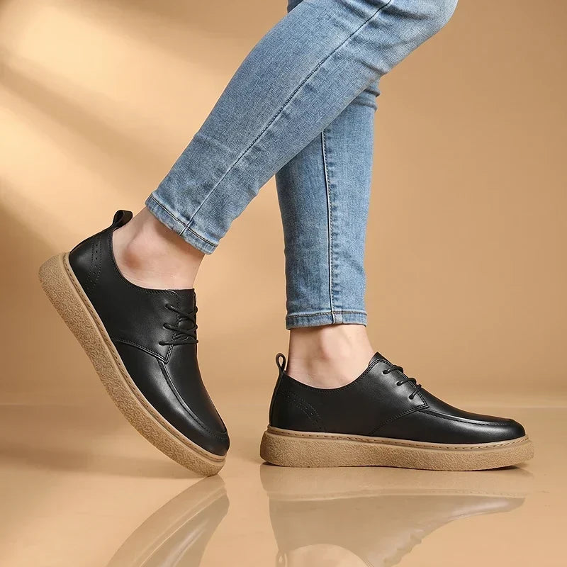 ZP15 - Scarpe da ginnastica in pelle bicolore