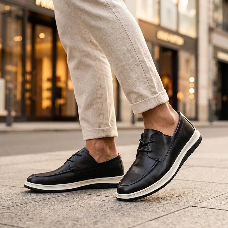 ZP14 - Sneakers in pelle tono terra