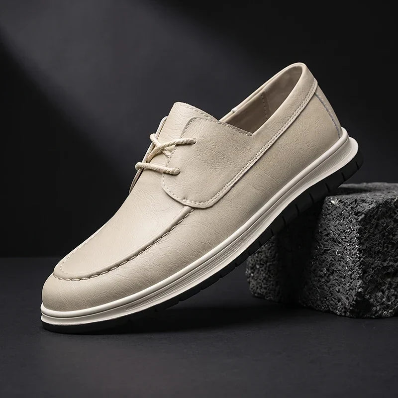 ZP14 - Sneakers in pelle tono terra