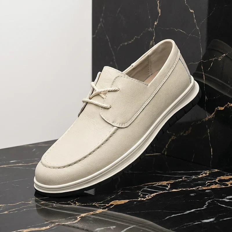 ZP14 - Sneakers in pelle tono terra