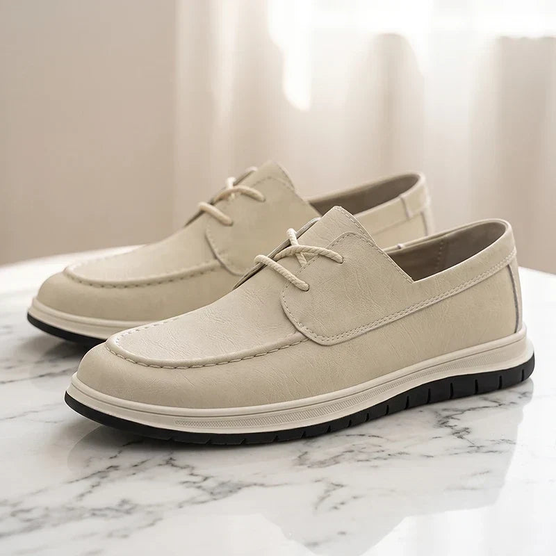 ZP14 - Sneakers in pelle tono terra