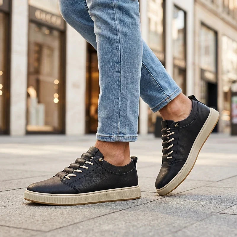 ZP09 - Scarpe da ginnastica in pelle sartoriali