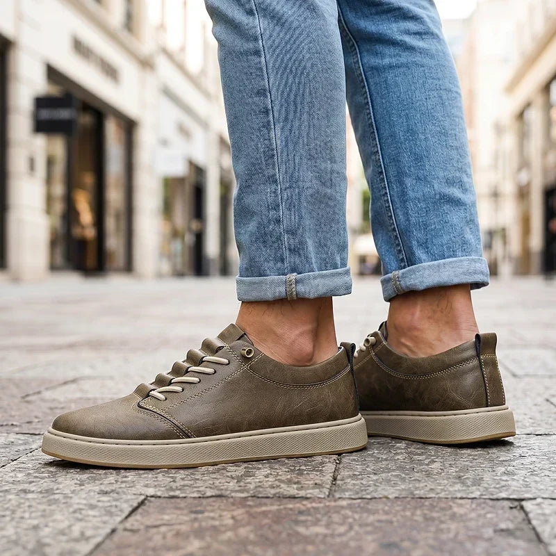 ZP09 - Scarpe da ginnastica in pelle sartoriali