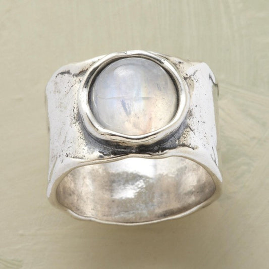Reyes - Anello Boho in Pietra di Luna