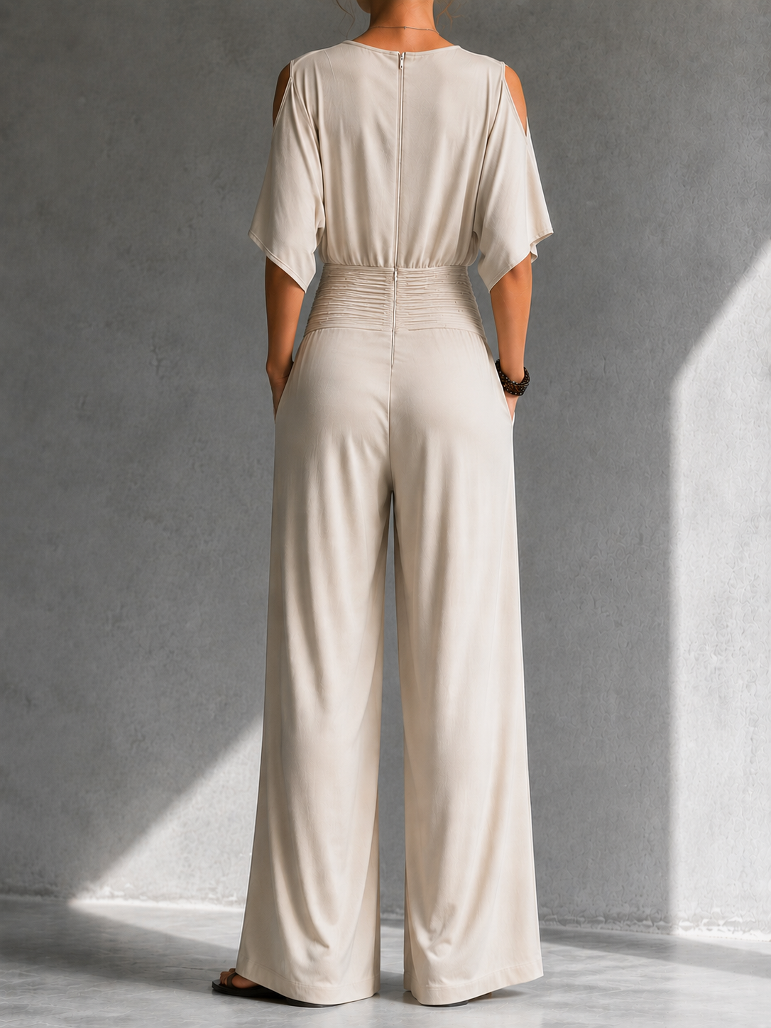 Aldara - Tuta elegante con spalle scoperte