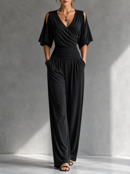 Aldara - Tuta elegante con spalle scoperte