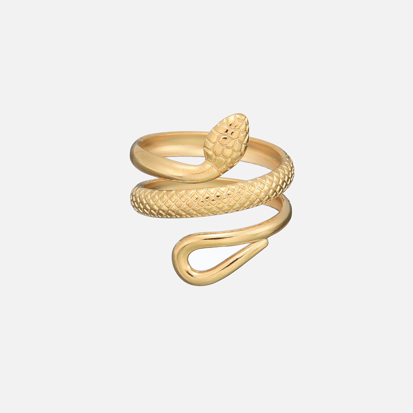 Anello con motivo a serpente (regolabile)